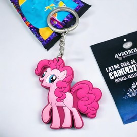 Promotech Majic Unicorn Little Pony Keyring for Girls and Women, pink