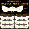 Glitter Freckles Face Tattoo, 6 Sheets Gold Face Glitter Temporary