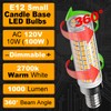 Hylroe E12 Dimmable LED Candelabra Light Bulbs 100 Watt Equivalent