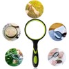 JUGUTA Large Magnifying Glass 10x Magnification Handheld Magnifier for Science