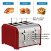 Kenmore 40604 4-Slice Toaster with Dual Controls in Red