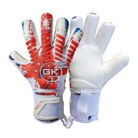 GK Saver Football Goalkeeper Gloves Protech Series Professional Size 6 to 11 Soccer GK Goalie Gloves (Protech 401 YES Savefinger, SIZE 8)
