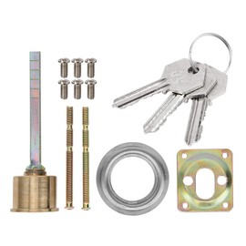 Caiqinlen Lock cylinder with key, lock cylinder, round anti-theft device, beautiful appearance, can be used alone, security and anti-theft device