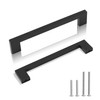 Redunest Cabinet Pulls Matte Black Cabinet Handles Square Drawer Pulls,