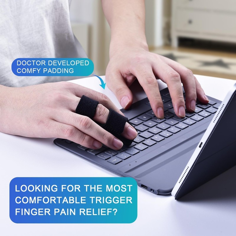 Sopito Finger Splint, 2pcs Finger Brace Support Stabilizer for Index,