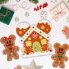 Gingerbread Christmas Tiered Tray Decor Set - 3pcs Wooden Gingerbread