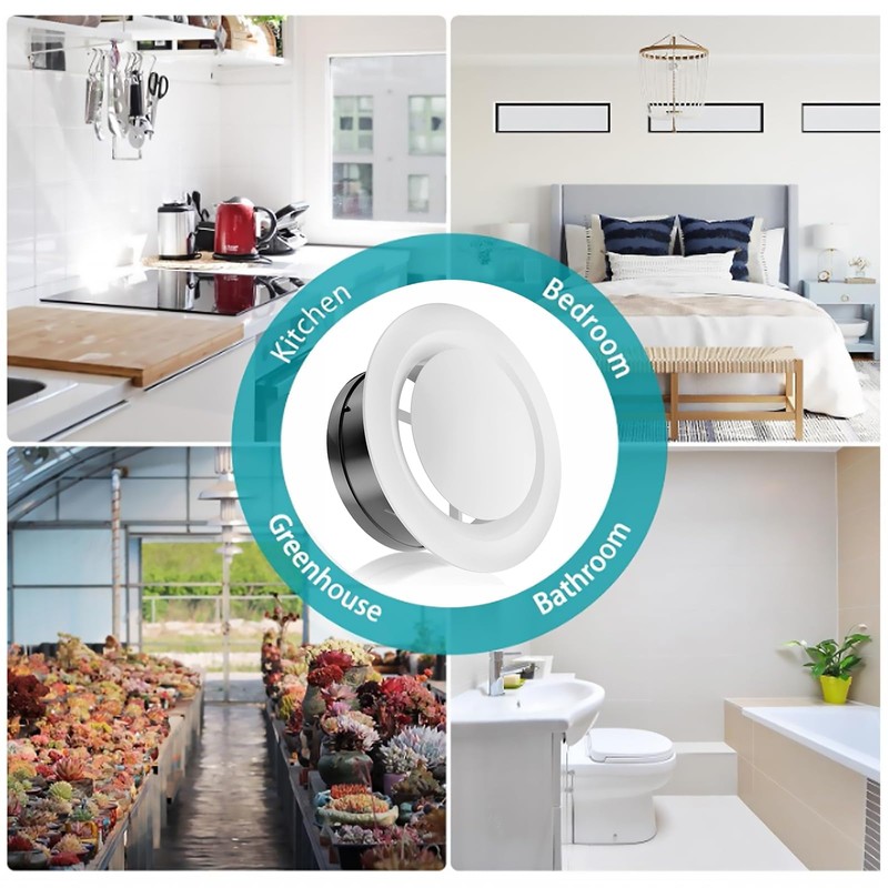 CSKB 2-Pack 6 Inch Round Vent Cover, Air Vent Covers