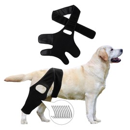 Rislobx Dog Knee Hip Leg Brace, Dog ACL Brace for Front Torn, Hind Rear Leg ACL Dog Leg Brace for Hip, Dysplasia Dog Arthritis and Luxating Patella (Black M)