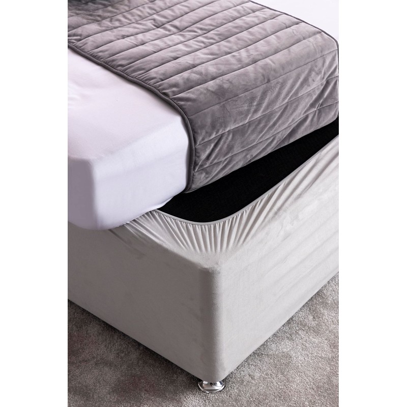 Faux Suede Divan Bed Base Wrap Deep Fit Belledorm Valance