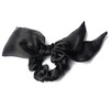 QinGoo Black Rabbit Ear Scrunchie Organic Hair Rubber Hair Accessories,
