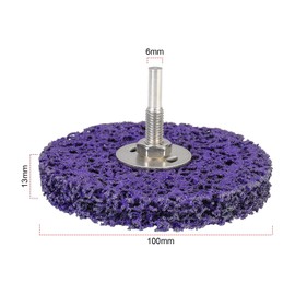 Angelkiss 5 Piece Disc Set, 100 mm CBS Grinding Disc Purple Coarse Cleaning Disc CBS Cleaning Disc for Angle Grinder of Paint, Rust Welds, Oxidation Cleaning & Removal