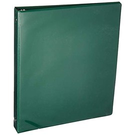BAZIC 1" Green 3-Ring View Binder w/ 2-Pockets