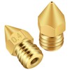Zeelo 20pcs 0.4mm 3D Printer MK8 Extruder Brass Nozzle Printheads