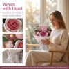 Pink Crochet Flower Bouquet with Card