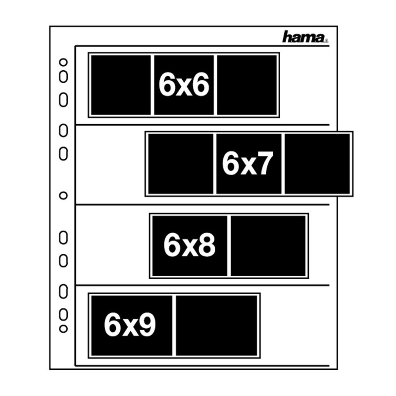 Hama 002259 60-70mm Negative File Sleeves and Glassine Matt 100