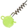 Balzer UV-Active Screw in Jig Heads, Yellow Jig Heads, Weight/Content: