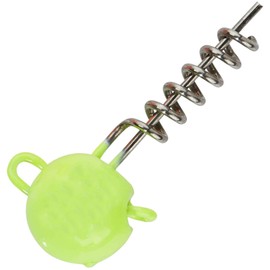 Balzer UV-Active Screw in Jig Heads, Yellow Jig Heads, Weight/Content: 20 g, Pack of 4