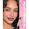 Rossetto e lucidalabbra 2 in 1, colore rosa baby ombre,