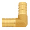 Uenede 2PCS Solid Brass 3/4"OD Barb Elbow Fittings 2-Way 90