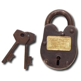NY Insane Asylum Padlock w/Keys