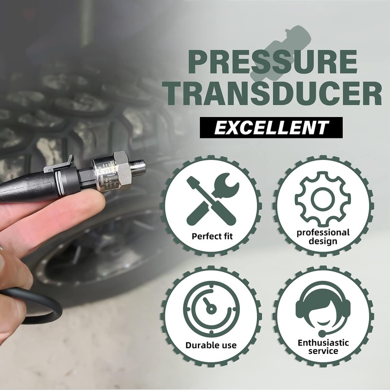 OTUAYAUTO 100 Psi Pressure Transducer Sender Sensor - 1/8" -27