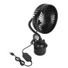 Car Fan- Powerful & Low Noise, 3 Speeds Adjustable, USB