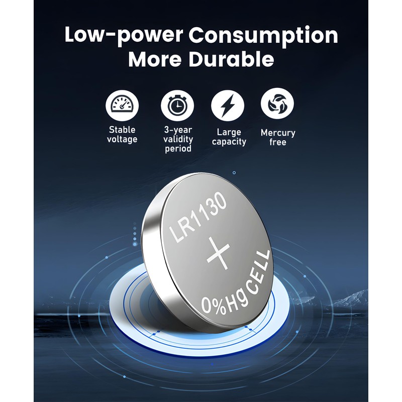 YKM AG10 LR1130 Battery L1131f L1131 L1131c 389 390 LR54
