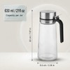 Pethiy Honey Dispenser,21 oz Glass Honey Pot Syrup Dispenser with