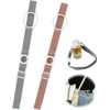 HARY Pack of 2 Water Bottle Carry Strap Adjustable Water Bottle Shoulder Strap Universal Water Bottle Carrier (Pink+Grey)
