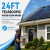 Adjustable 24FT Water Fed Pole Cleaning Kit with 4 Brush