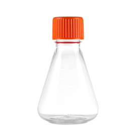 PEKYBIO Sterile Plastic Erlenmeyer Flask 500ml Graduated Flask with Vented Cap, Individually Wrapped, Pack of 12