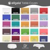 Allgala 6-Pack Premium Plastic Table Cover Medium Weight Disposable Tablecloth-6PK