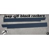 Fits Jeep Cj5 Black Diamond Plate Side Rocker Panel Set