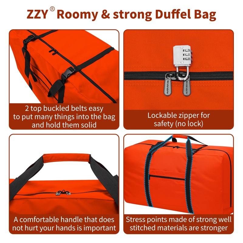 Extra Large Duffle Bag 110L Travel Duffle Lightweight Luggage Bag