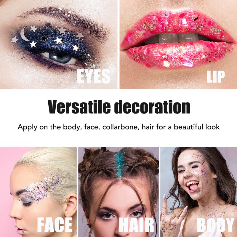 Body Glitter Stick Waterproof Long Lasting Bright Sparkling Face Glitter