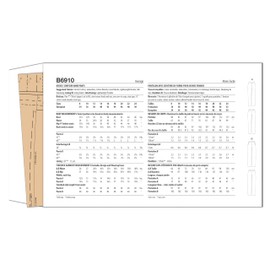 Butterick Misses' Contour Band Pants Sewing Pattern Kit by Palmer/Pletsch, Design Code B6910, Sizes 8-10-12-14-16