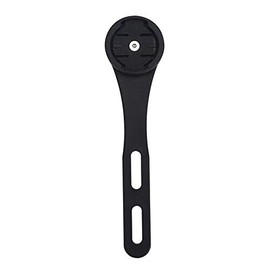 Pwshymi Bicycle Stem Top Cap Computer Mount Adapter Handlebar Holder Bracket Cycling Bike Computer Support for Garmin or Wahoo Elemen, Angle Adjustable(Black)
