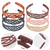 6 Pcs Plastic Headbands for Women, Fashion Hair Bands with