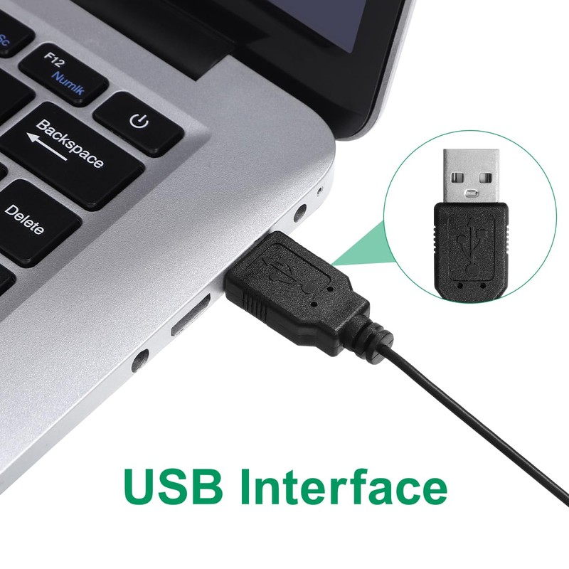 Gadpiparty Portable Handheld 4D Wired Mini Trackball Mouse Ergonomic Design