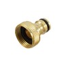 Agora Brass Tap Connector 3/4 Inch Internal Screw Thread (24,2