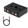 Universal RCA Stereo Audio Switch Stereo Audio Bi-Directional Switcher With