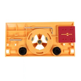 35mm Hinge Drilling Jig Hole Guide Woodworking Tools for Kitchen Cabinet Doors Hinge Come with Clamps (Gaduated Yellow)