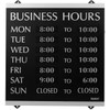 Headline Sign - Century Series, Business Hours Sign with 208-3/4"