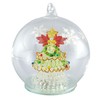 Four Cart Cute Handmade Glassware LED Dome Green Tree