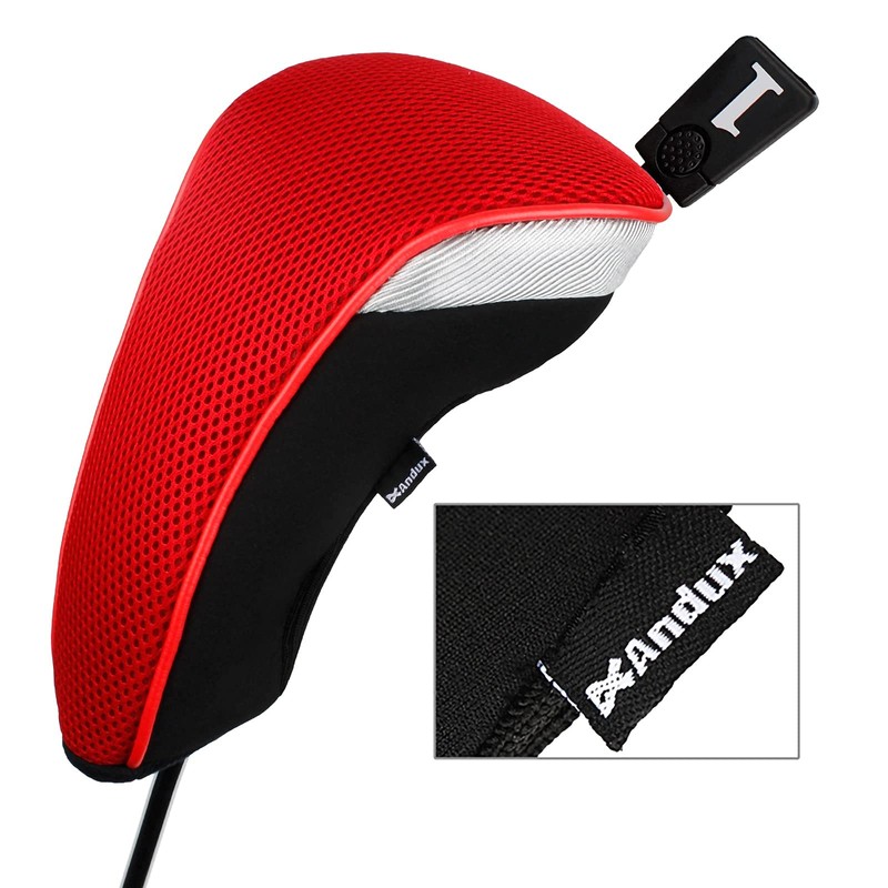 Andux Golf Wood Driver Head Covers Interchangeable No. Tag 3pcs/Set