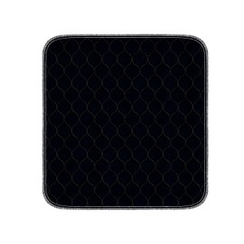 HUNAIGEE Washable Incontinence Chair Pads Heavy Absorbent Chair Pads for Incontinence Waterproof Seat Protector Pads Chuck Pads Washable for Adults Elderly Kids Pets 21"X22"(1Pack) Black