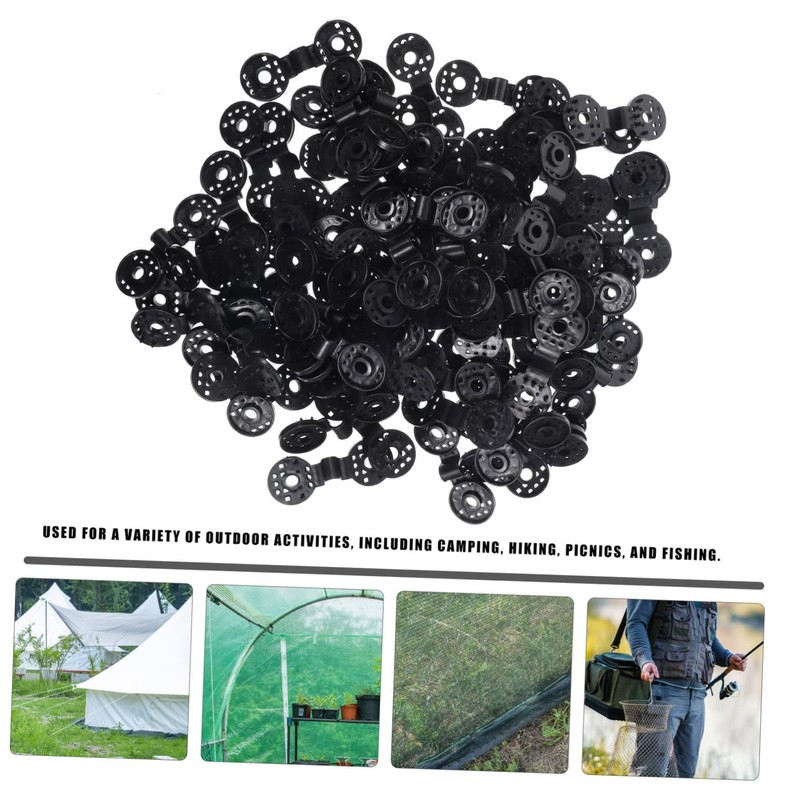 ORFOFE 100pcs Sun Protection Net Buckle Clips for Garden Netting