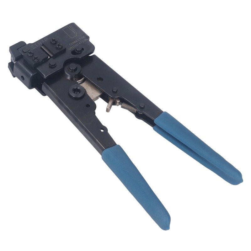 Network Crimper Carbon Steel Head Anti Slip Rubber Handle 8P