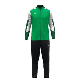 JAKO Dynamic Children's Polyester Suit, Green/White/Dark Green, 164