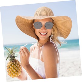 KESYOO Fruit Glasses Funny Sunglasses Rimless Apple Glasses Disco Sunglasses Vintage Frame Eyewear Apples Shaped Novelty Party Glasses Funny Sunglasses Dress Props